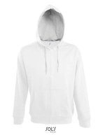 SOL´S Sweatshirt mit kontrastfarbener Kapuze für Herren, Black/Grey Melange S, L480 – White/Grey Melange