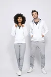 SOL´S Kontrast-Hoodie mit Kängurutaschen, Black/Grey Melange S, L481 – Royal Blue/Grey Melange
