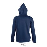 SOL´S Kontrast-Hoodie mit Kängurutaschen, Black/Grey Melange S, L481 – Bild 4
