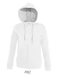 SOL´S Kontrast-Hoodie mit Kängurutaschen, Black/Grey Melange S, L481 – White/Grey Melange