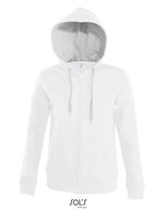 SOL´S Kontrast-Hoodie mit Kängurutaschen, Black/Grey Melange S, L481 – White/Grey Melange