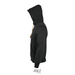 SOL´S Sherpa-gefütterte Kapuzenjacke mit Kängurutaschen, Black XXS, L482 – Bild 5