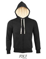 SOL´S Sherpa-gefütterte Kapuzenjacke mit Kängurutaschen, Black XXS, L482 – Bild 2