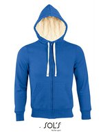 SOL´S Sherpa-gefütterte Kapuzenjacke mit Kängurutaschen, Black XXS, L482 – Blu reale 241