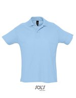 SOL´S Sherpa-Zipperjacke mit Kängurutaschen, White L, L512 – Sky Blue