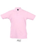 SOL´S Langarm-Polo aus Baumwolle, Pastell für Kinder, Kelly Green 12 Jahre (142/152), L512K – Rosa