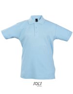SOL´S Langarm-Polo aus Baumwolle, Pastell für Kinder, Kelly Green 12 Jahre (142/152), L512K – Azzurro cielo