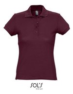 SOL´S Eng geschnittenes Damen Polo aus Baumwolle, White S, L513 – Bordeaux