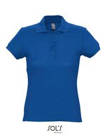 SOL´S Eng geschnittenes Damen Polo aus Baumwolle, White S, L513 – Bleu royal 241