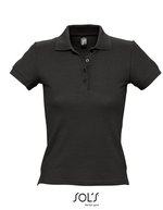 SOL´S Figurbetontes Polo-Shirt aus Baumwolle, Chocolate XL, L519 – Noir