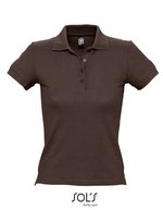 SOL´S Figurbetontes Polo-Shirt aus Baumwolle, Chocolate XL, L519 – Chocolat