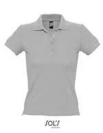 SOL´S Figurbetontes Polo-Shirt aus Baumwolle, Chocolate XL, L519 – Gris Melange
