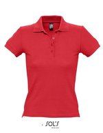 SOL´S Figurbetontes Polo-Shirt aus Baumwolle, Chocolate XL, L519 – Rouge