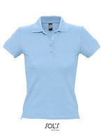 SOL´S Figurbetontes Polo-Shirt aus Baumwolle, Chocolate XL, L519 – Bleu ciel