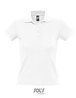 SOL´S Figurbetontes Polo-Shirt aus Baumwolle, Chocolate XL, L519 – Blanc