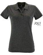 SOL´S Eng geschnittenes Damen Polo-Shirt Baumwolle, Apple Green M, L526 – Charcoal Melange