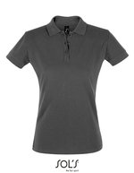 SOL´S Eng geschnittenes Damen Polo-Shirt Baumwolle, Apple Green M, L526 – Dark Grey (Solid)