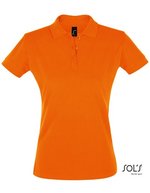 SOL´S Eng geschnittenes Damen Polo-Shirt Baumwolle, Apple Green M, L526 – Orange