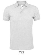 SOL´S Polo Shirt Prime aus Baumwolle-Polyester, White S, L527 – Cenere (Melange)