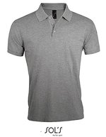 SOL´S Polo Shirt Prime aus Baumwolle-Polyester, White S, L527 – Grigio Melange