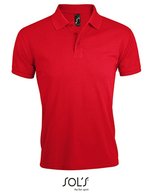 SOL´S Polo Shirt Prime aus Baumwolle-Polyester, White S, L527 – Rosso