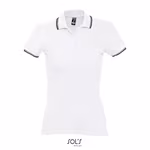 SOL´S Polo Shirt mit Kontrastkragen für Damen, Golf Green/White S, L530 – Bild 3
