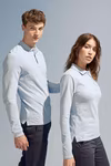 SOL´S Langarm-Polo aus Ringspun-Baumwolle, Kelly Green M, L535 – Charcoal Melange