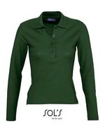 SOL´S Langarm-Polo aus Ringspun-Baumwolle, Kelly Green M, L535 – Golf Green