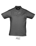 SOL´S Baumwoll-Polo Shirt mit Seitenschlitzen, White S, L538 – Dark Grey (Solid)