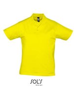 SOL´S Baumwoll-Polo Shirt mit Seitenschlitzen, White S, L538 – Lemon