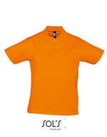 SOL´S Baumwoll-Polo Shirt mit Seitenschlitzen, White S, L538 – Orange