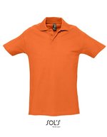 SOL´S Polo-Shirt Spring II aus Baumwolle, White S, L562 – Arancione