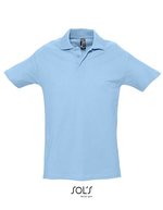 SOL´S Polo-Shirt Spring II aus Baumwolle, White S, L562 – Azzurro cielo