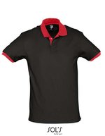 SOL´S Kontrastkapuzenjacke aus Baumwolle, Black/Light Grey (Solid) XS, L569 – Black/Red
