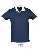 SOL´S Kontrastkapuzenjacke aus Baumwolle, Black/Light Grey (Solid) XS, L569 – French Navy/White
