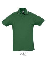 SOL´S Kontrast-Hoodie mit Kängurutaschen, Black/White S, L585 – Golf Green/White
