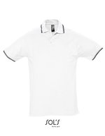 SOL´S Kontrast-Hoodie mit Kängurutaschen, Black/White S, L585 – Blanc/Marine