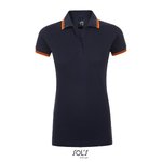 SOL´S Polo Shirt Pasadena mit Kontrast-Streifen, Black/Lime S, L586 – Bild 3