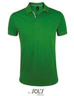 SOL´S Slim Fit Polo Shirt 100% Baumwolle, Black/Grey (Solid) S, L587 – Bud Green/Grey (Solid)