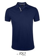 SOL´S Slim Fit Polo Shirt 100% Baumwolle, Black/Grey (Solid) S, L587 – Blu navy francese/Grigio (Unito)