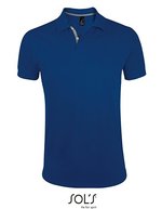 SOL´S Slim Fit Polo Shirt 100% Baumwolle, Black/Grey (Solid) S, L587 – Ultramarine/Grigio (Unito)