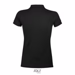SOL´S Polo Portland in Cotone da Donna, Black/Grey (Solid) XS, L588 – immagine 4