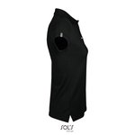 SOL´S Polo-Shirt Portland aus Baumwolle für Damen, Black/Grey (Solid) XS, L588 – Bild 5