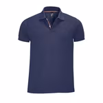 SOL'S Contrast Polo Shirt with Striped Collar, Dark Grey (Solid)/Orange S, L589 – image 1