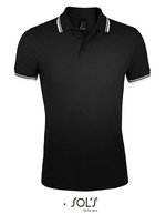 SOL´S Kapuzensweatshirt mit Kontrastfarben, Black/Lime S, L591 – Noir/Blanc