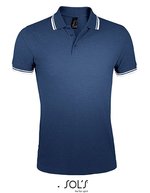SOL´S Kapuzensweatshirt mit Kontrastfarben, Black/Lime S, L591 – Marine francais/Blanc
