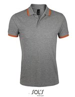 SOL´S Kapuzensweatshirt mit Kontrastfarben, Black/Lime S, L591 – Gris Melange/Orange