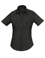 SOL´S Popeline-Bluse Escape Kurzarm Slim-Schnitt, Black XS, L620 – Bild 3