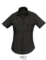 SOL´S Popeline-Bluse Escape Kurzarm Slim-Schnitt, Black XS, L620 – Bild 2