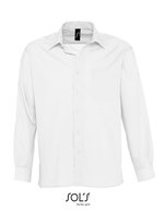 SOL´S Popeline-Shirt Baltimore mit Brusttasche, Black S, L623 – Blanc